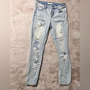 distressed boyfriend jeans